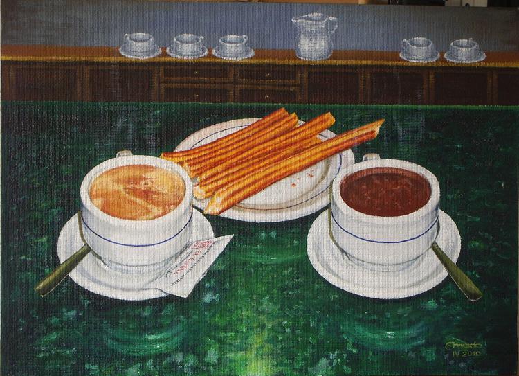 052-Café chocolate y churros