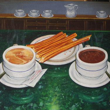 052-Café chocolate y churros